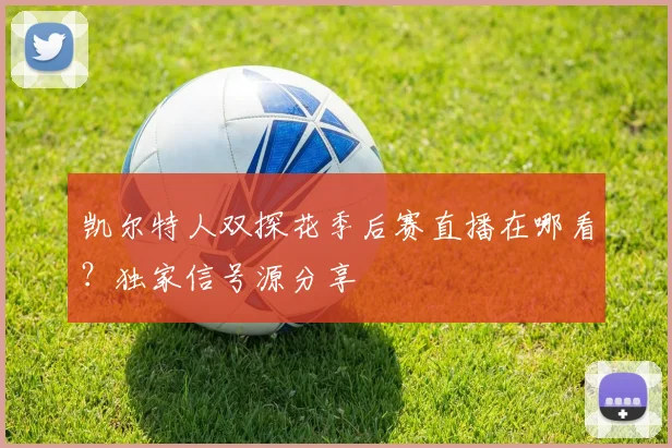 凯尔特人双探花季后赛直播在哪看？独家信号源分享
